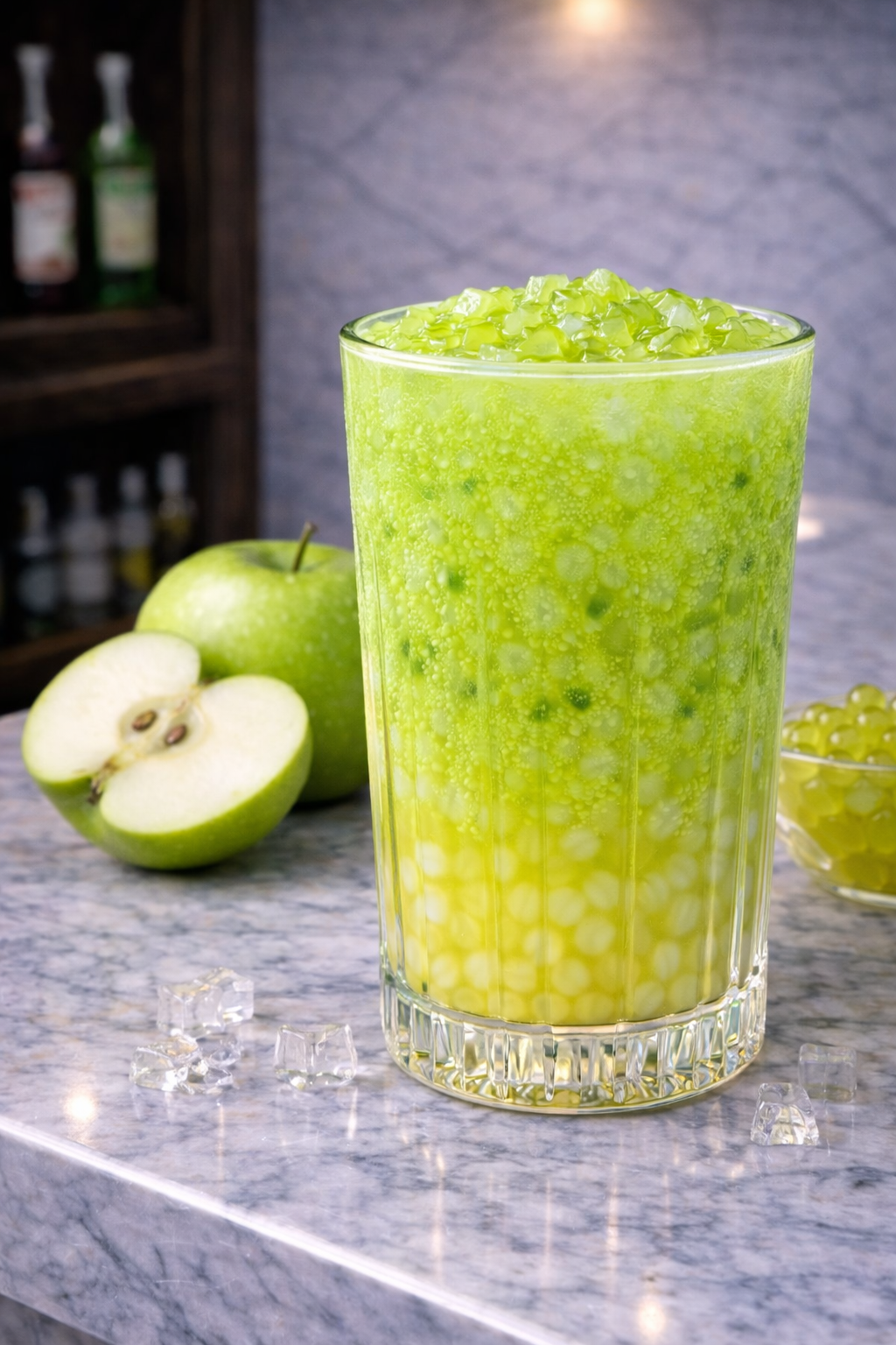 Bubble Tea Yeşil Elma