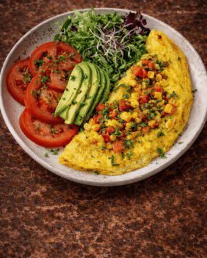 Avocado Veggie Omlet