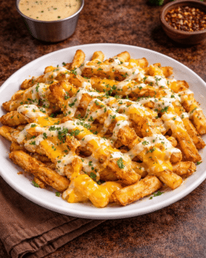 Cheddar Soslu Patates