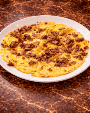 Kavurmalı Kaşarlı Omlet