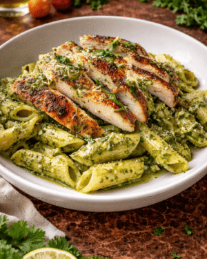 Pesto Tavuklu Penne