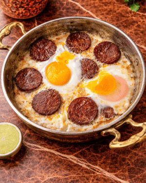 Sahanda Sucuklu Yumurta